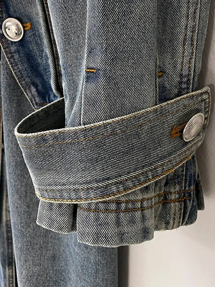Queen Denim Coat Jacket
