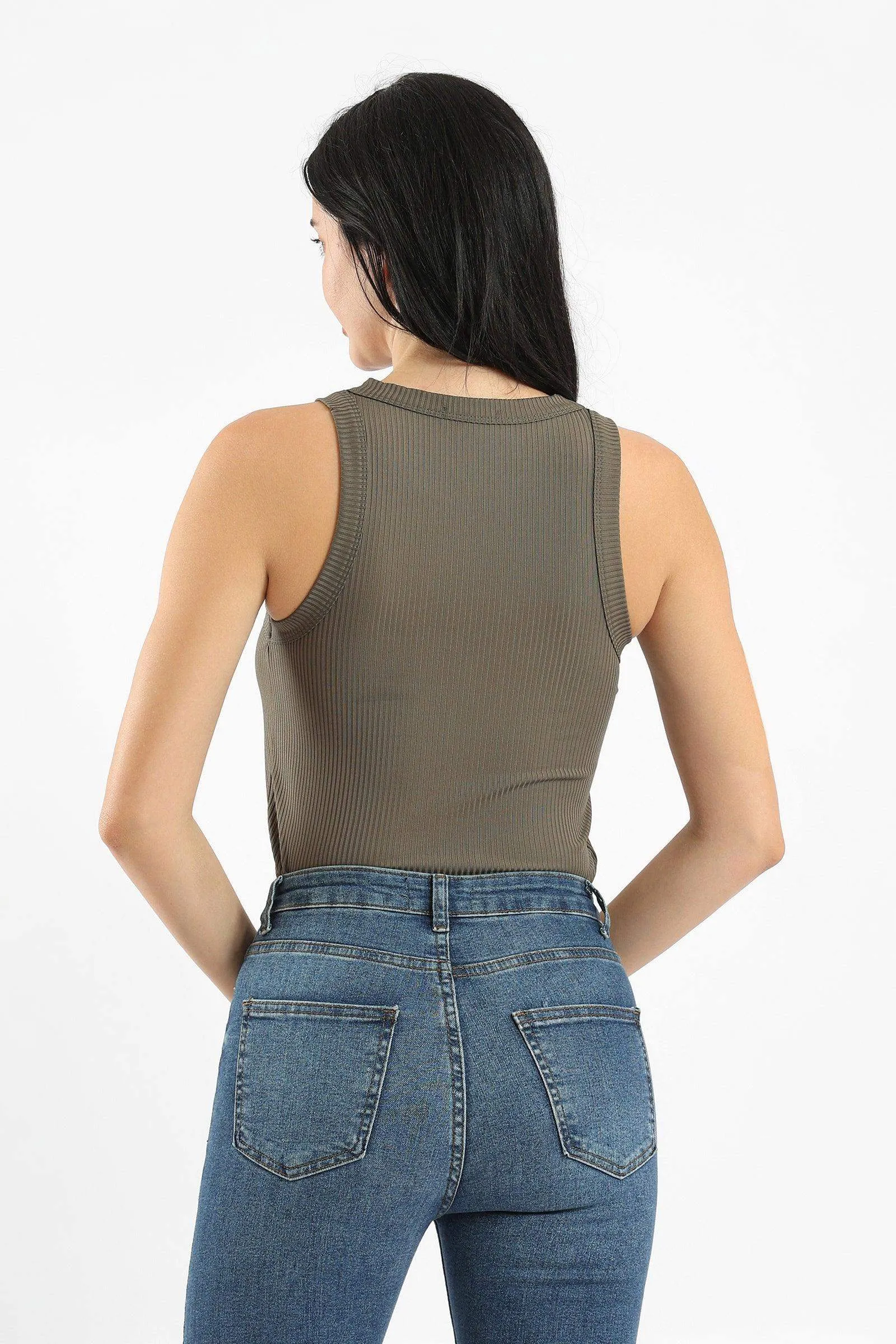 Racer Back Ribbed Top