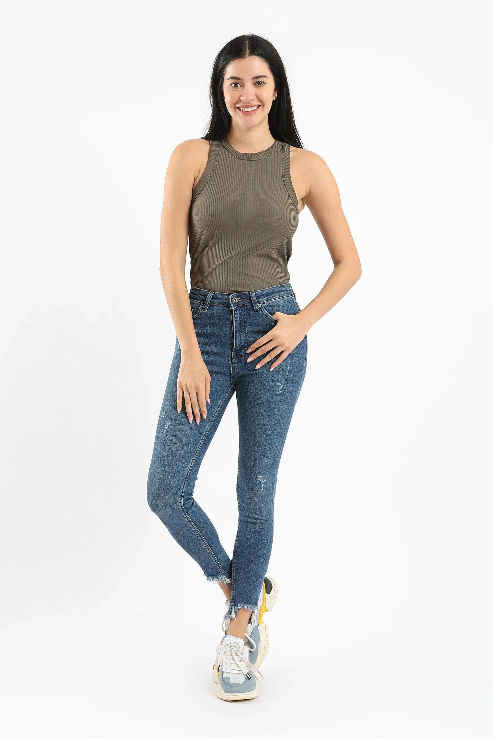 Racer Back Ribbed Top