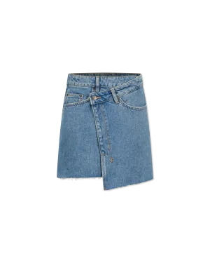 Rap Denim Asymmetrical Mini Ksubi Skirt