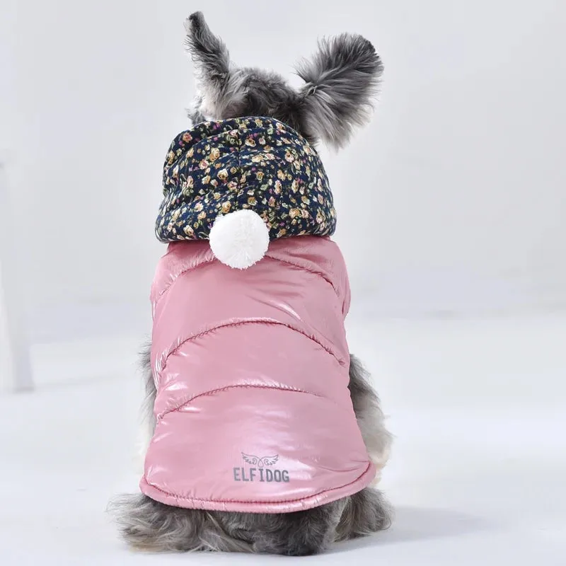 Shiny Trench Coat for Dogs | XS to XXXL | Baseball Uniform Style Pet Jacket for Small to Medium Puppies & Cats | Winter & Fall Outfit