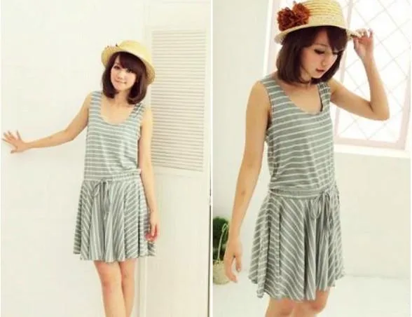 Shoppy Fashionable Striped Dress