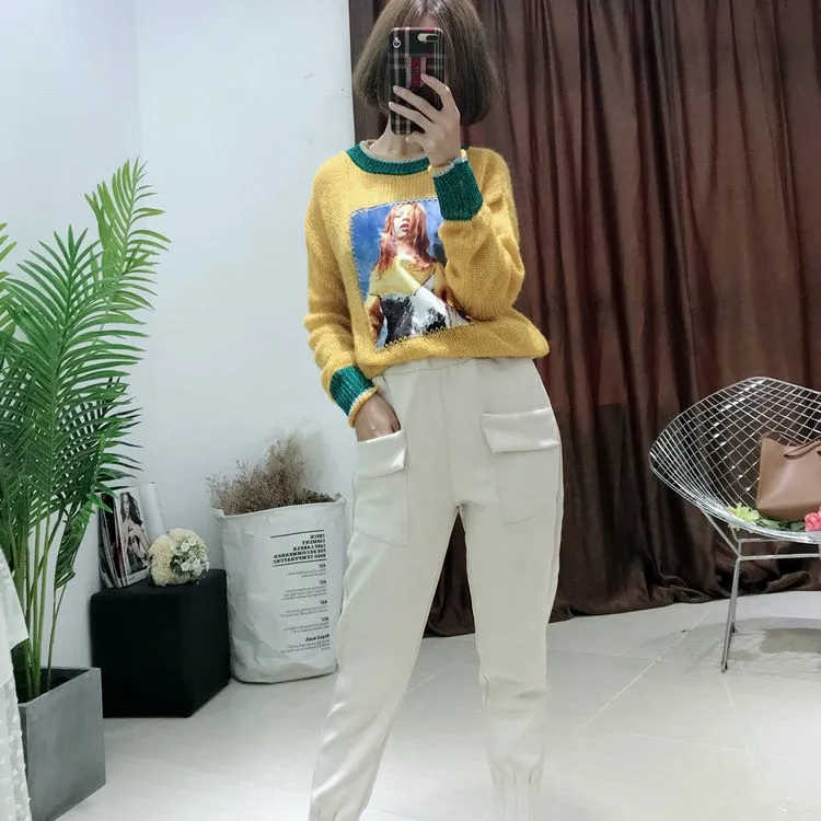 Soft Suede Harem Pants