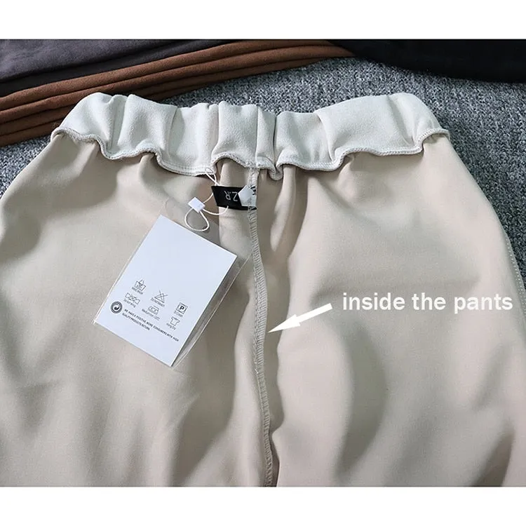 Soft Suede Harem Pants