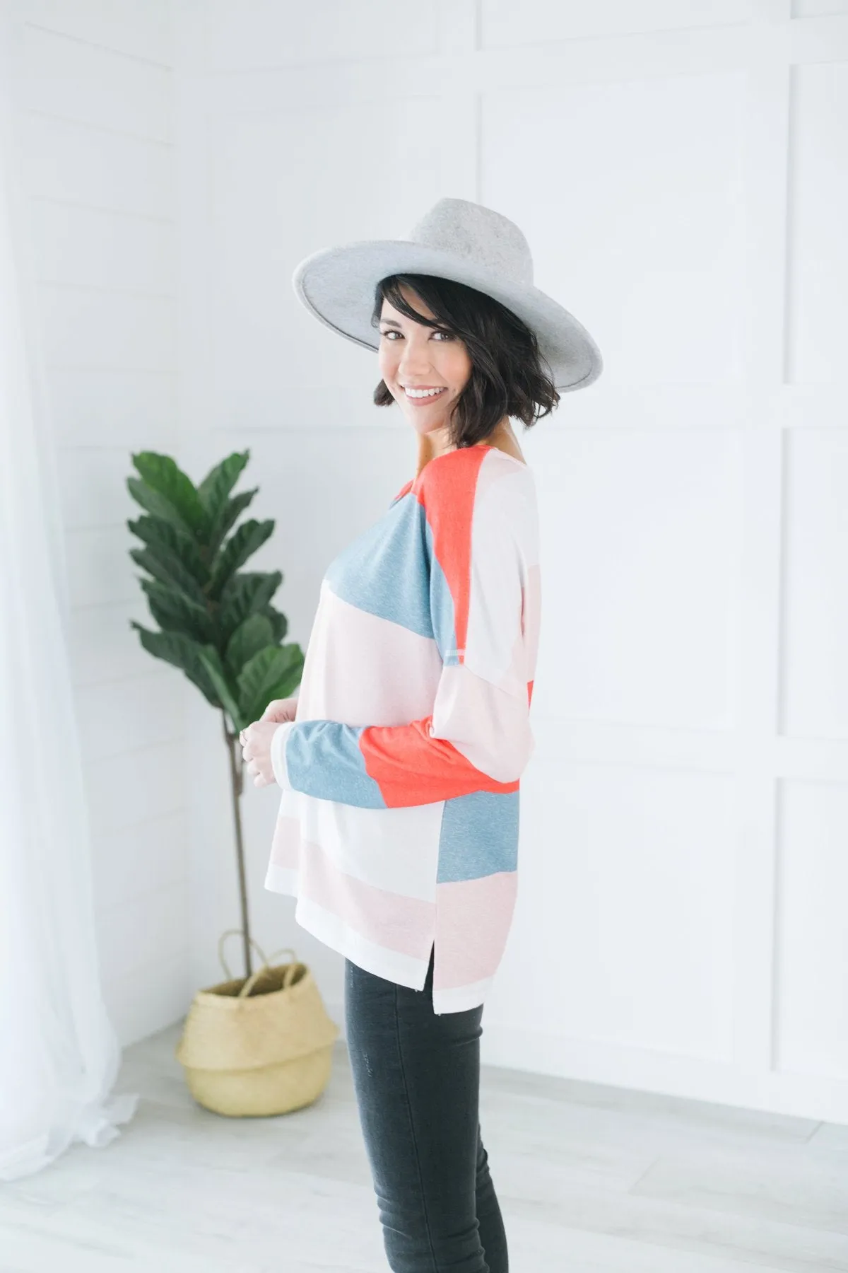 Spring Colorblock Pullover