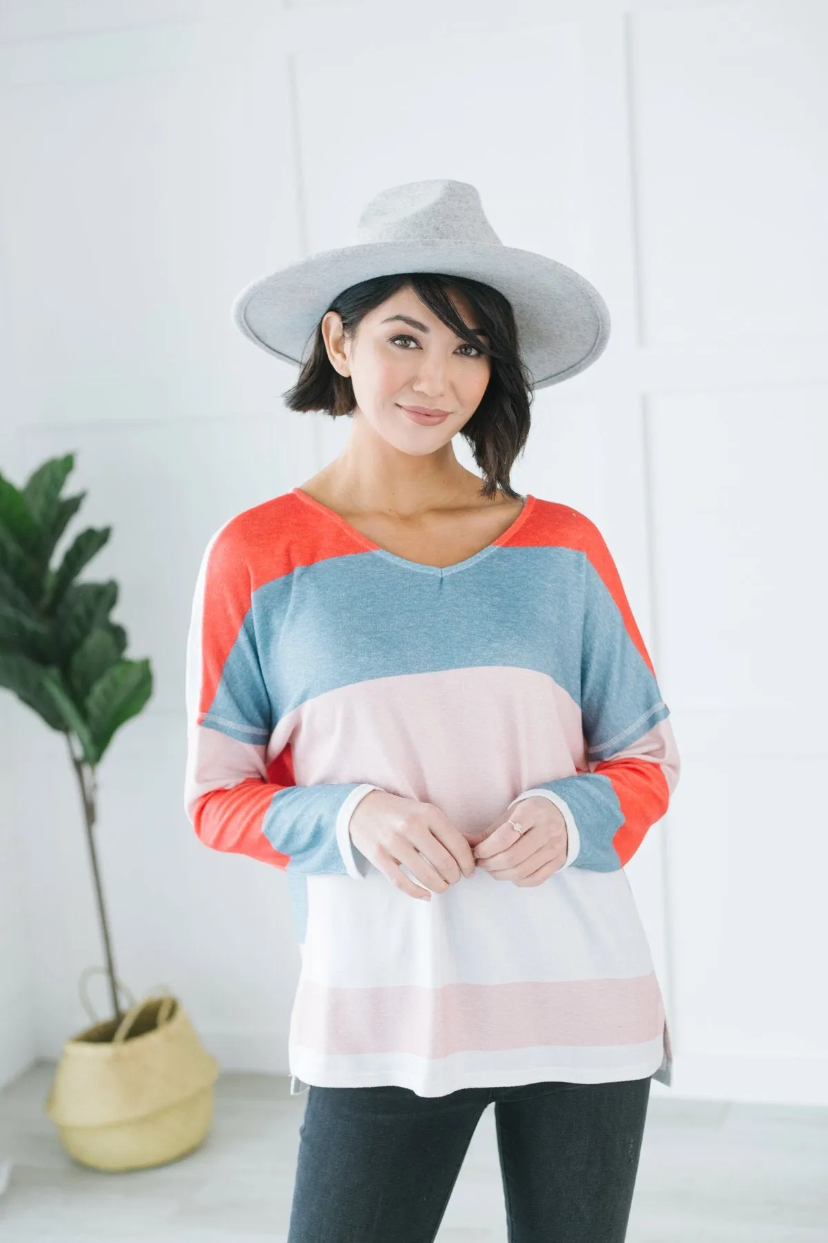 Spring Colorblock Pullover