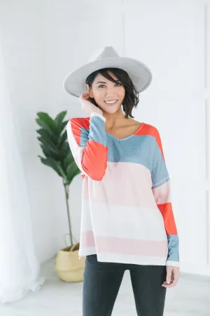 Spring Colorblock Pullover