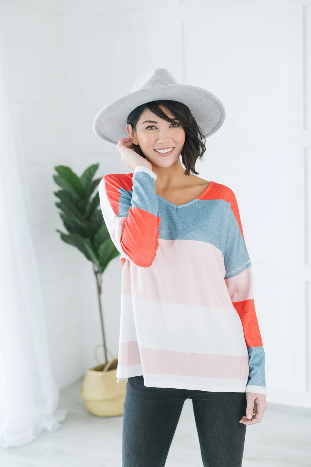 Spring Colorblock Pullover