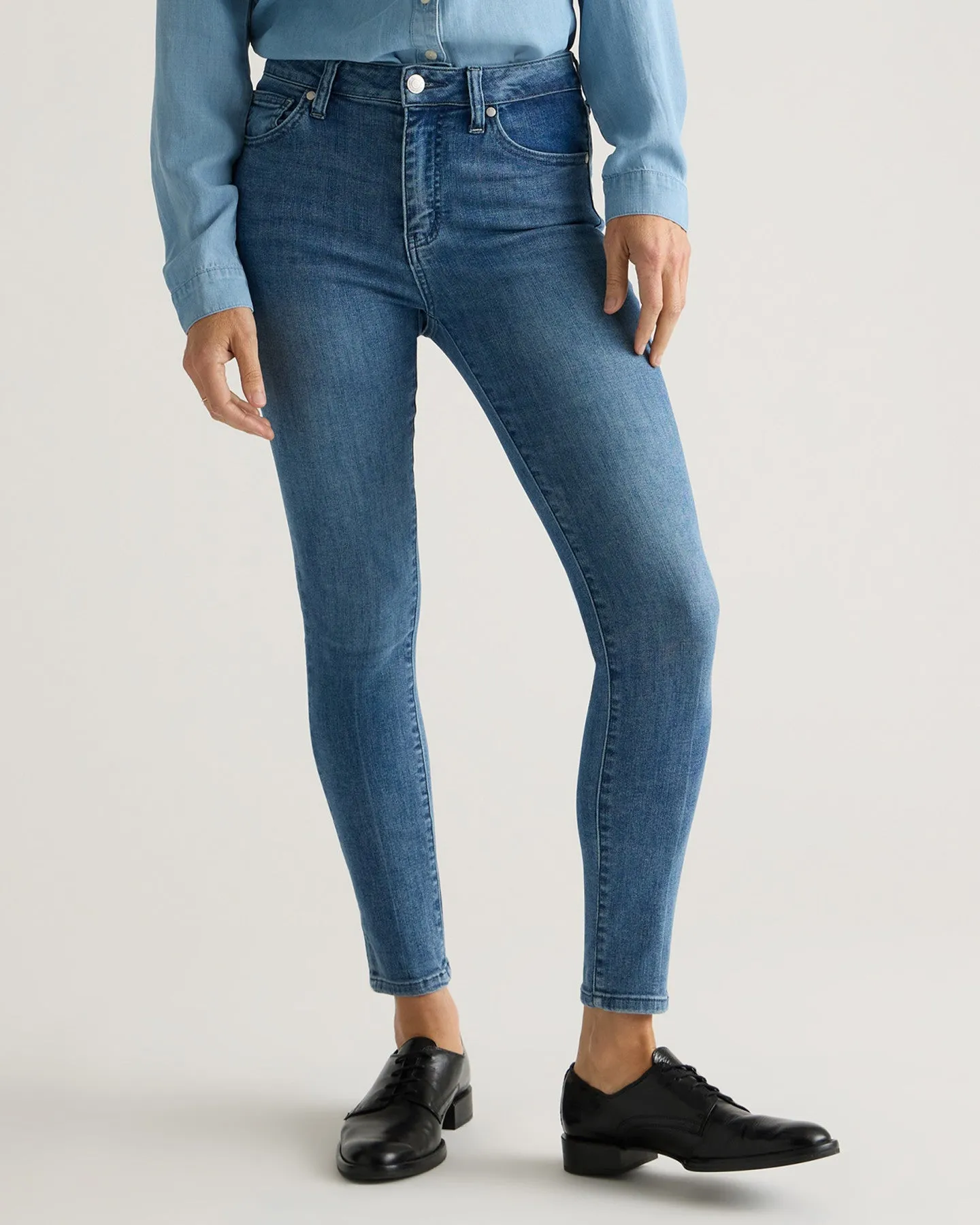 Stretch High Rise Skinny Jeans