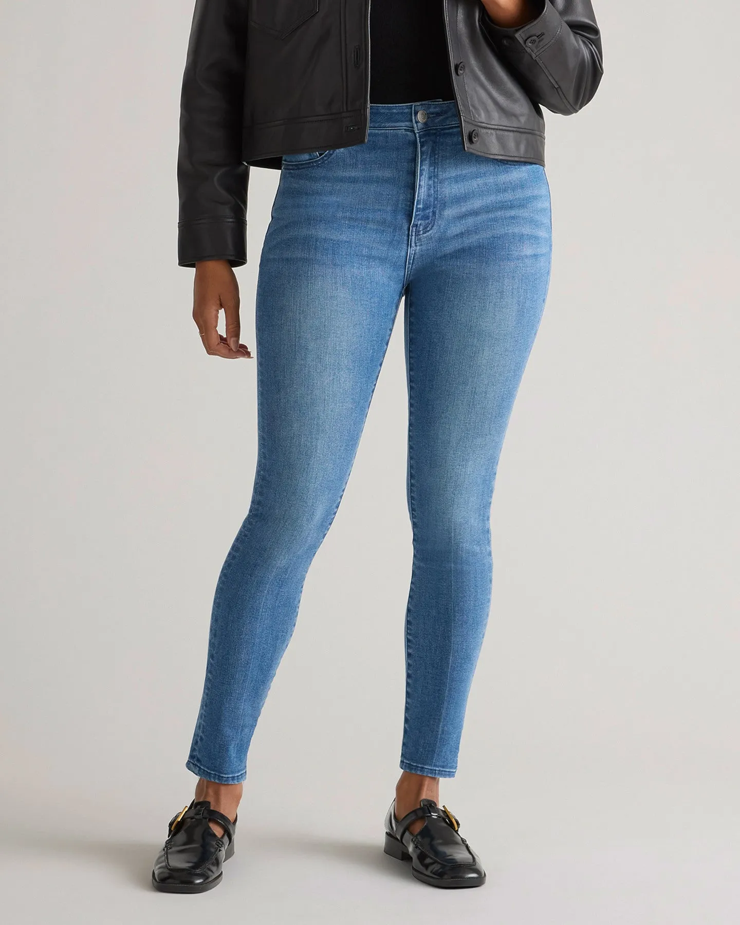 Stretch High Rise Skinny Jeans