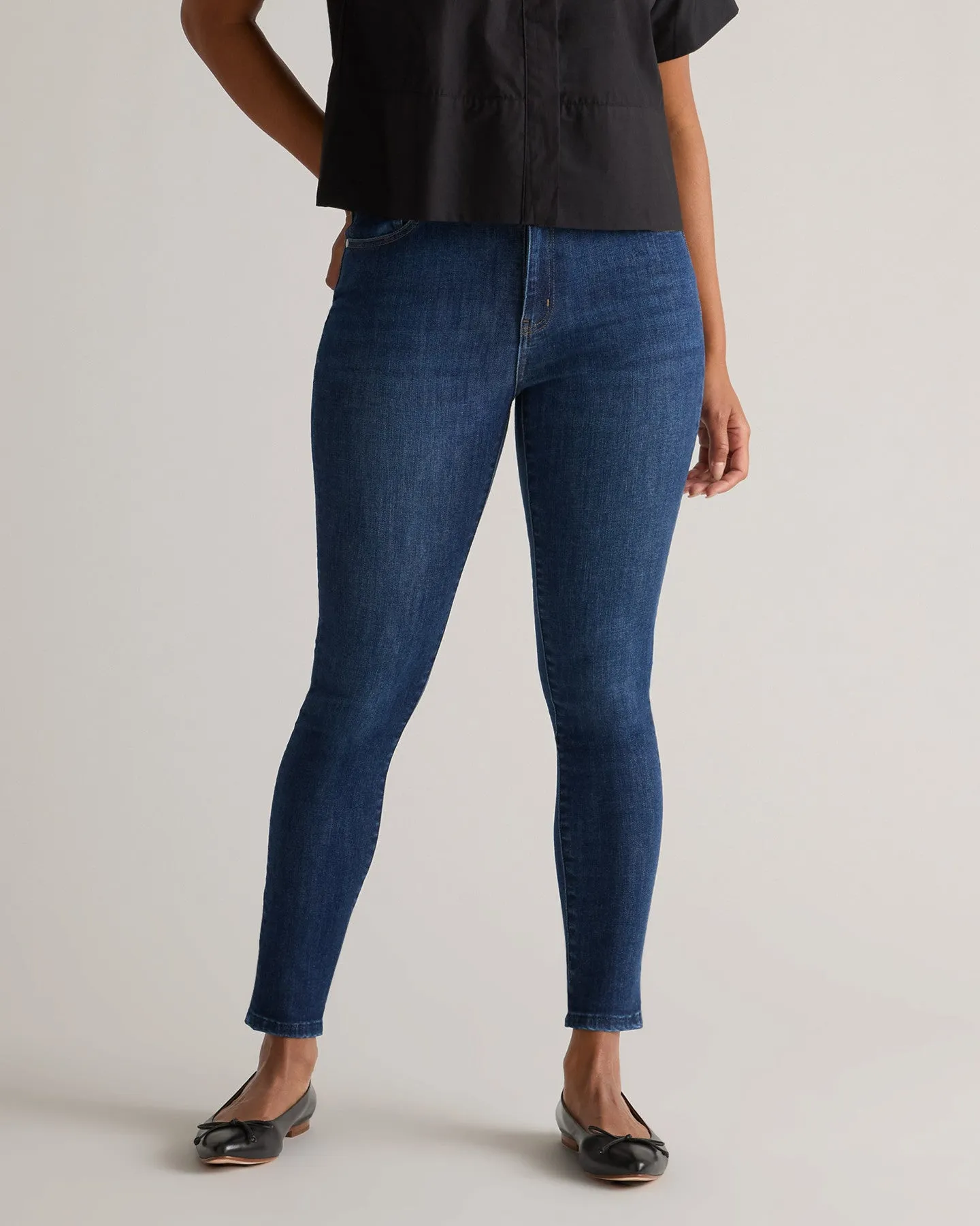 Stretch High Rise Skinny Jeans