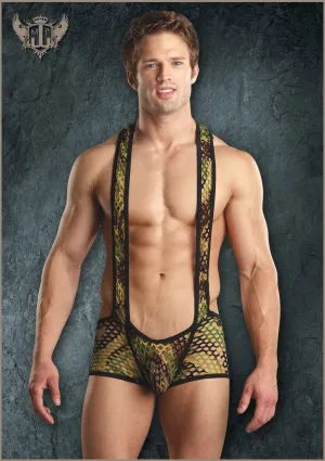 Stylish Camouflage Net Sling Shorts for a Fashionable Appeal