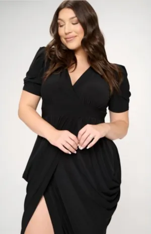 Surplice V-Neck Dress