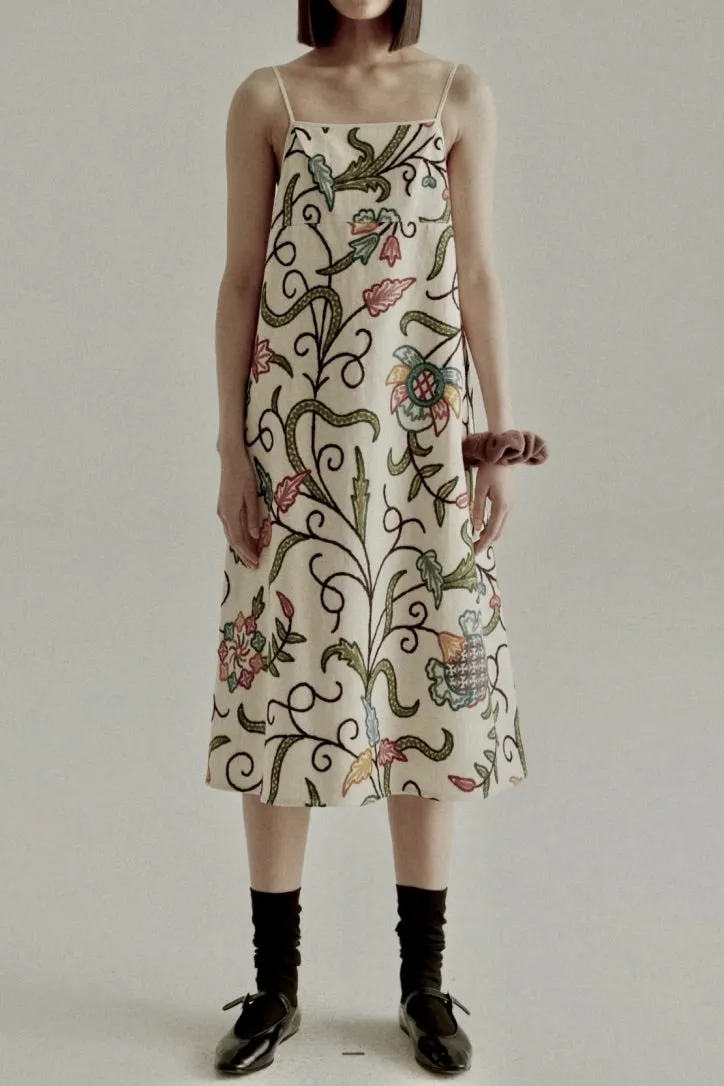 Unisecon - Lena Dress: Cream Multi