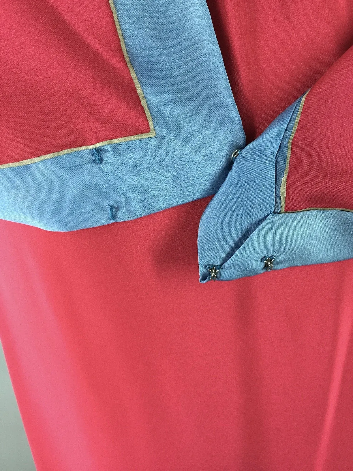 Vintage 1980s Silk Caftan Dress / Saks Fifth Ave