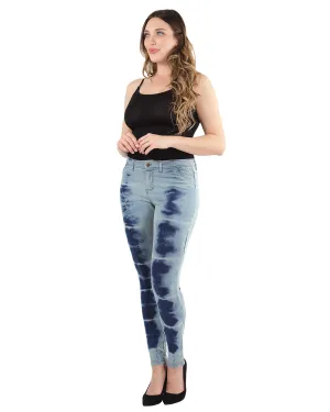 Vintage 80's Style Acid Wash Jean Leggings