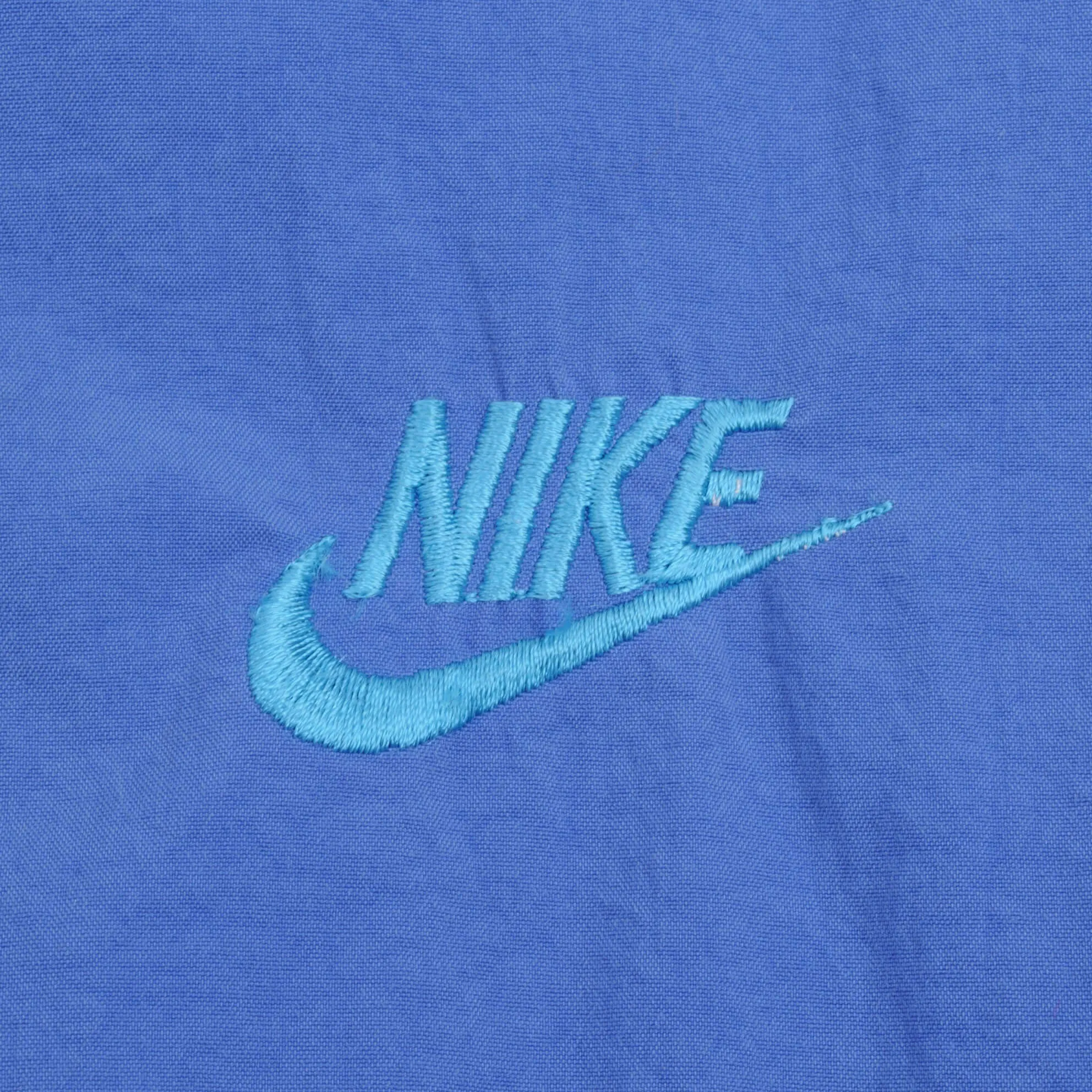VINTAGE NIKE SWOOSH BLUE WINDBREAKER JACKET 1980S SIZE MEDIUM