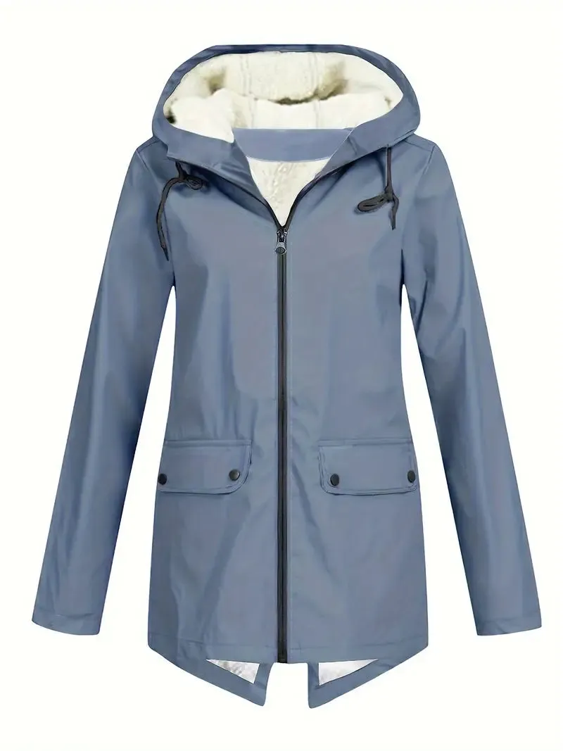 Women Outdoor Windbreaker Warm Jacket